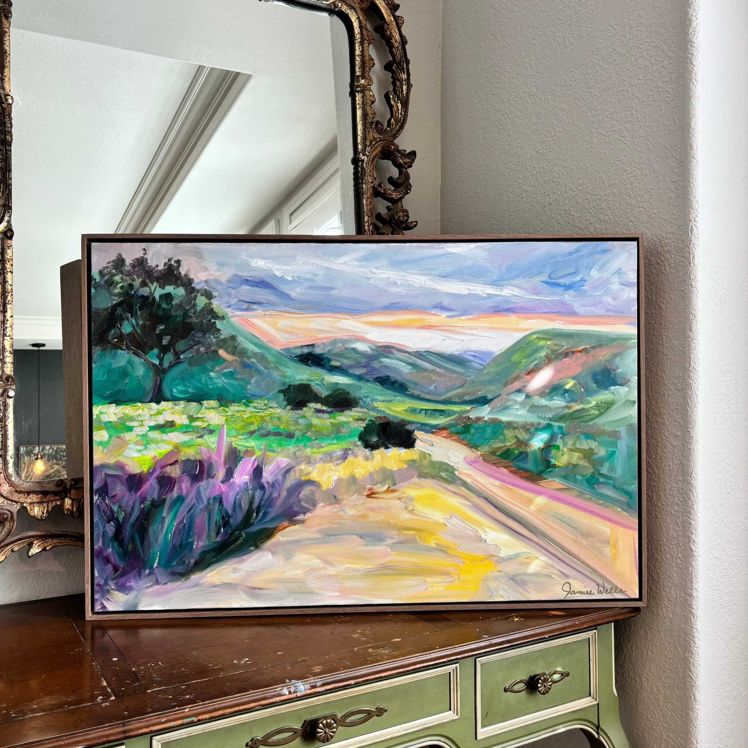Harmon Canyon at Sundown | Original Artwork by Jamie Wells