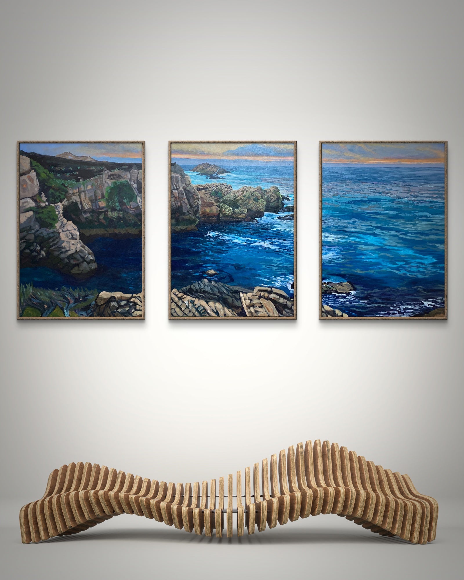 "Big Sur Coastline" Canvas Art Painting by Jamie Wells Artist in Ventura, CA