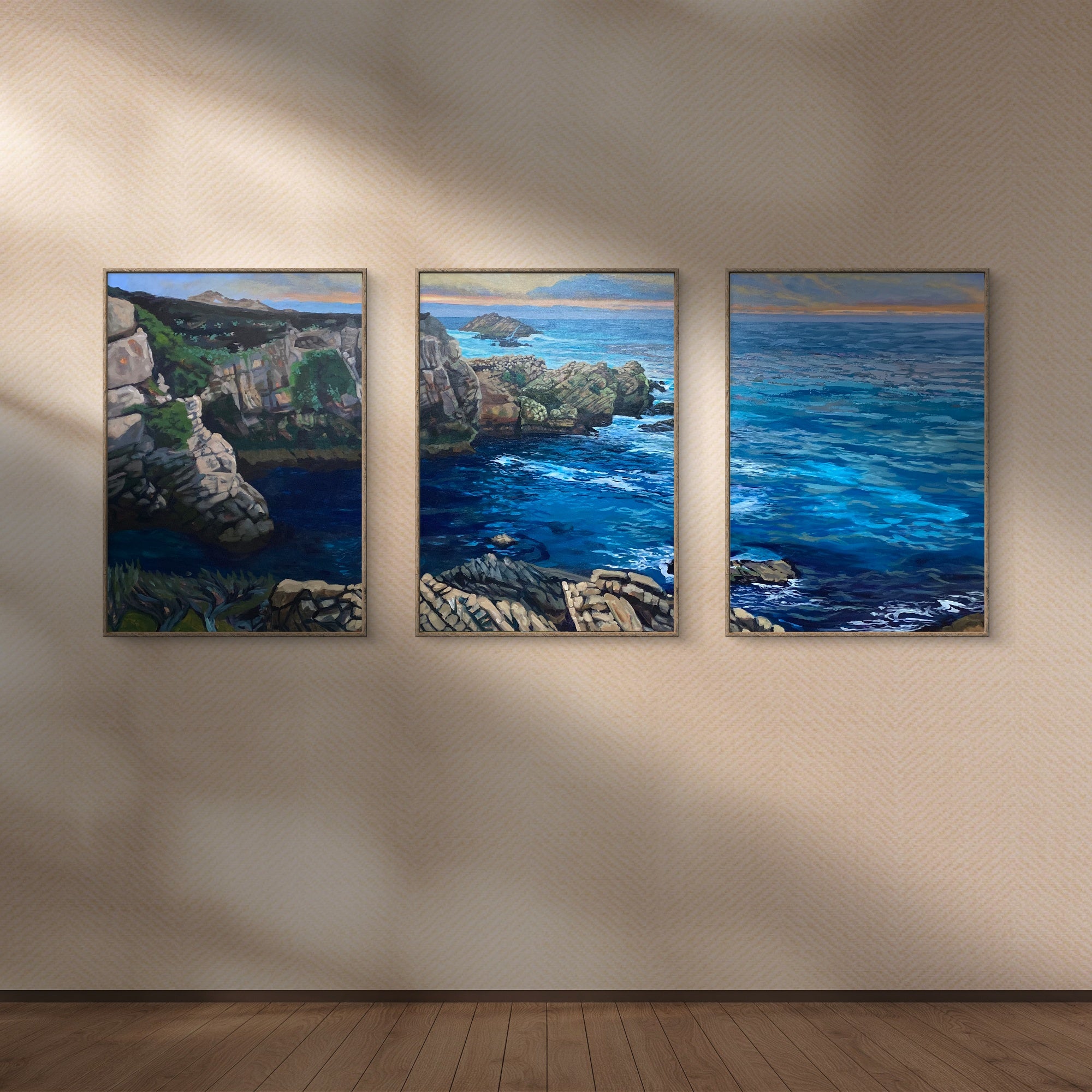 "Big Sur Coastline" Canvas Art Painting by Jamie Wells Artist in Ventura, CA