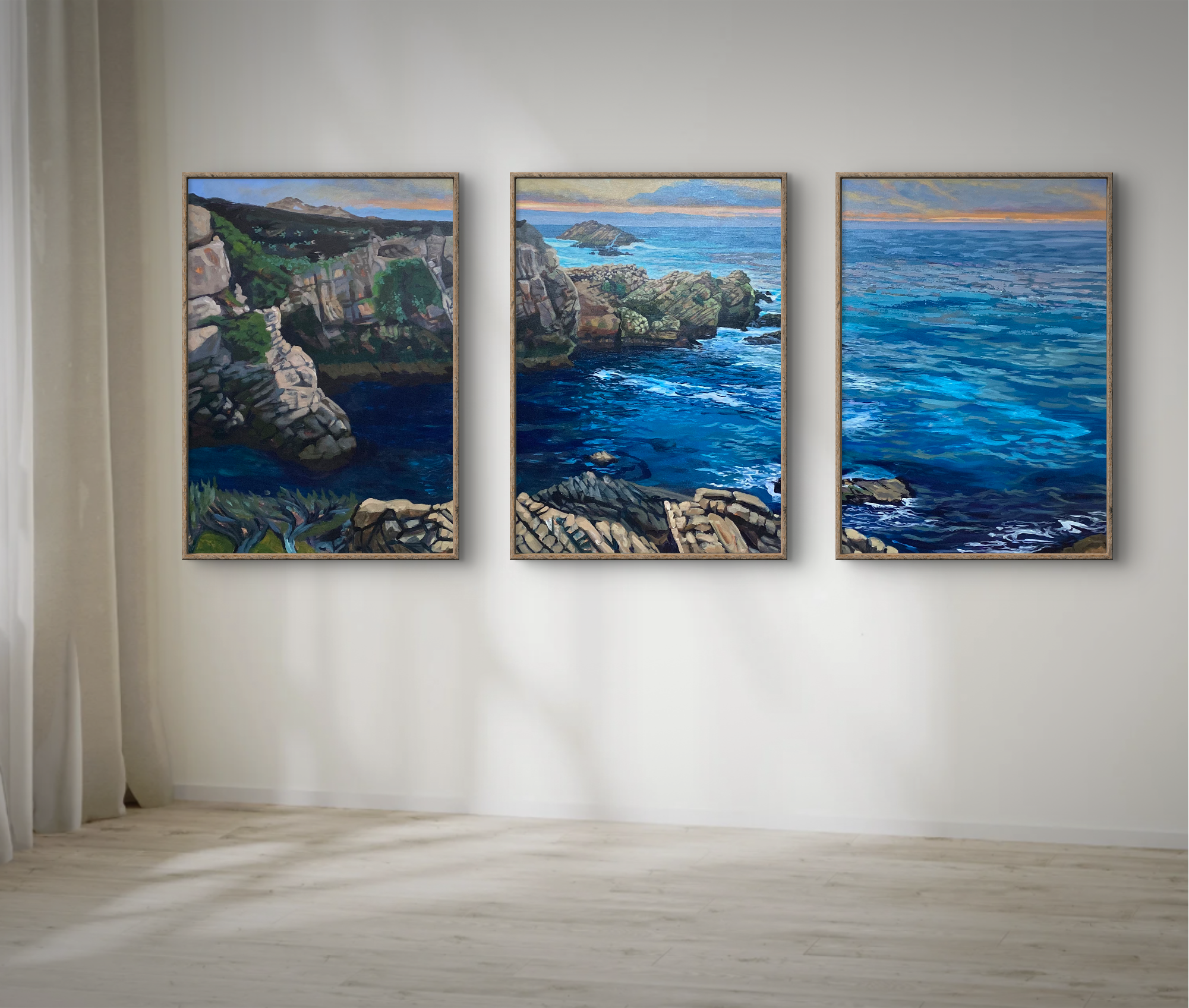 "Big Sur Coastline" Canvas Art Painting by Jamie Wells Artist in Ventura, CA