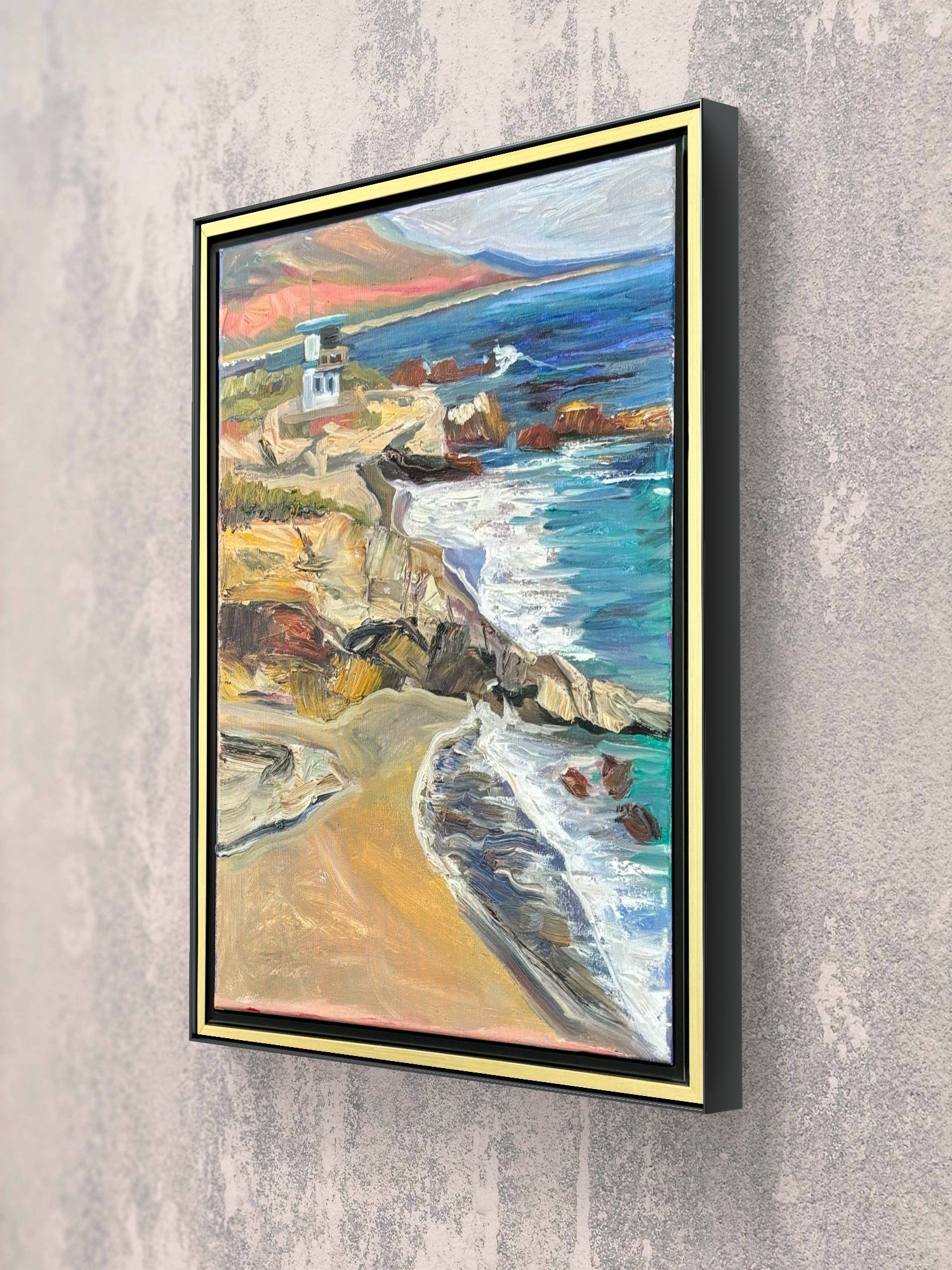 "Bluffs at Leo Carillo" | Coastal California Art Collection by Jamie Wells Artist in Ventura, CA