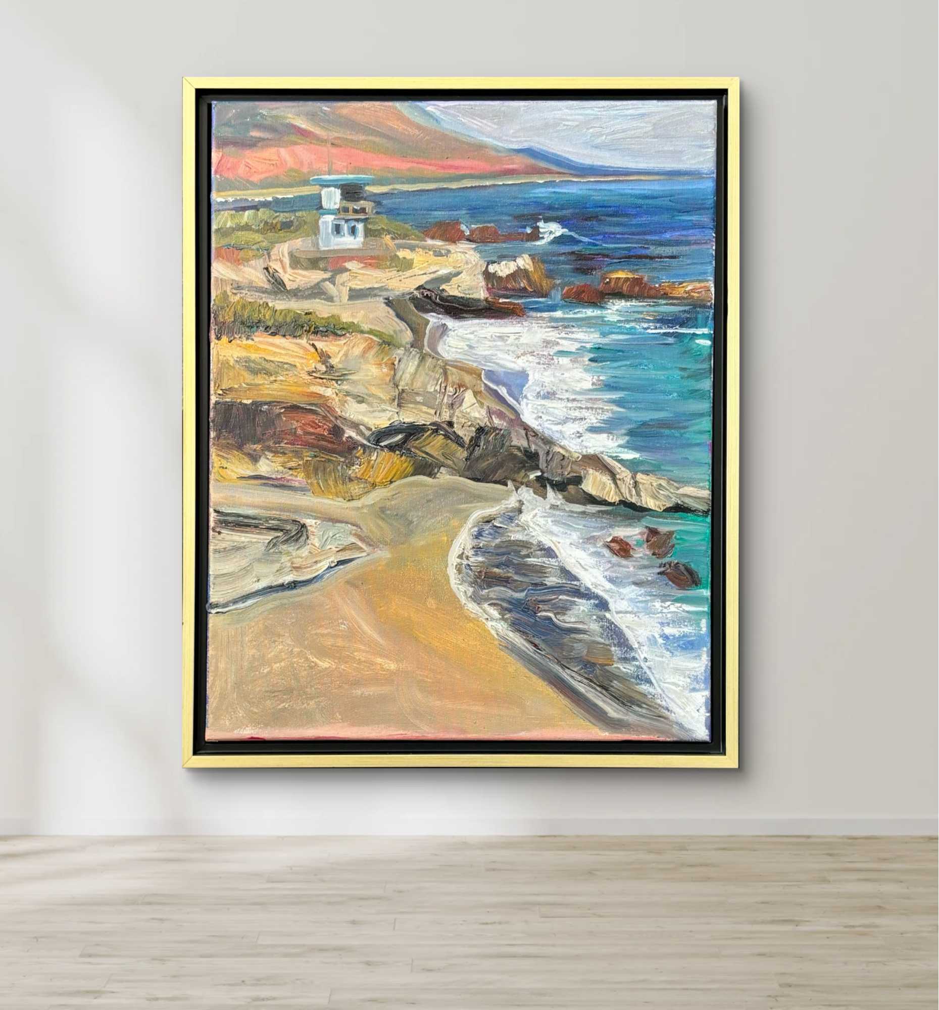 "Bluffs at Leo Carillo" | Coastal California Art Collection by Jamie Wells Artist in Ventura, CA