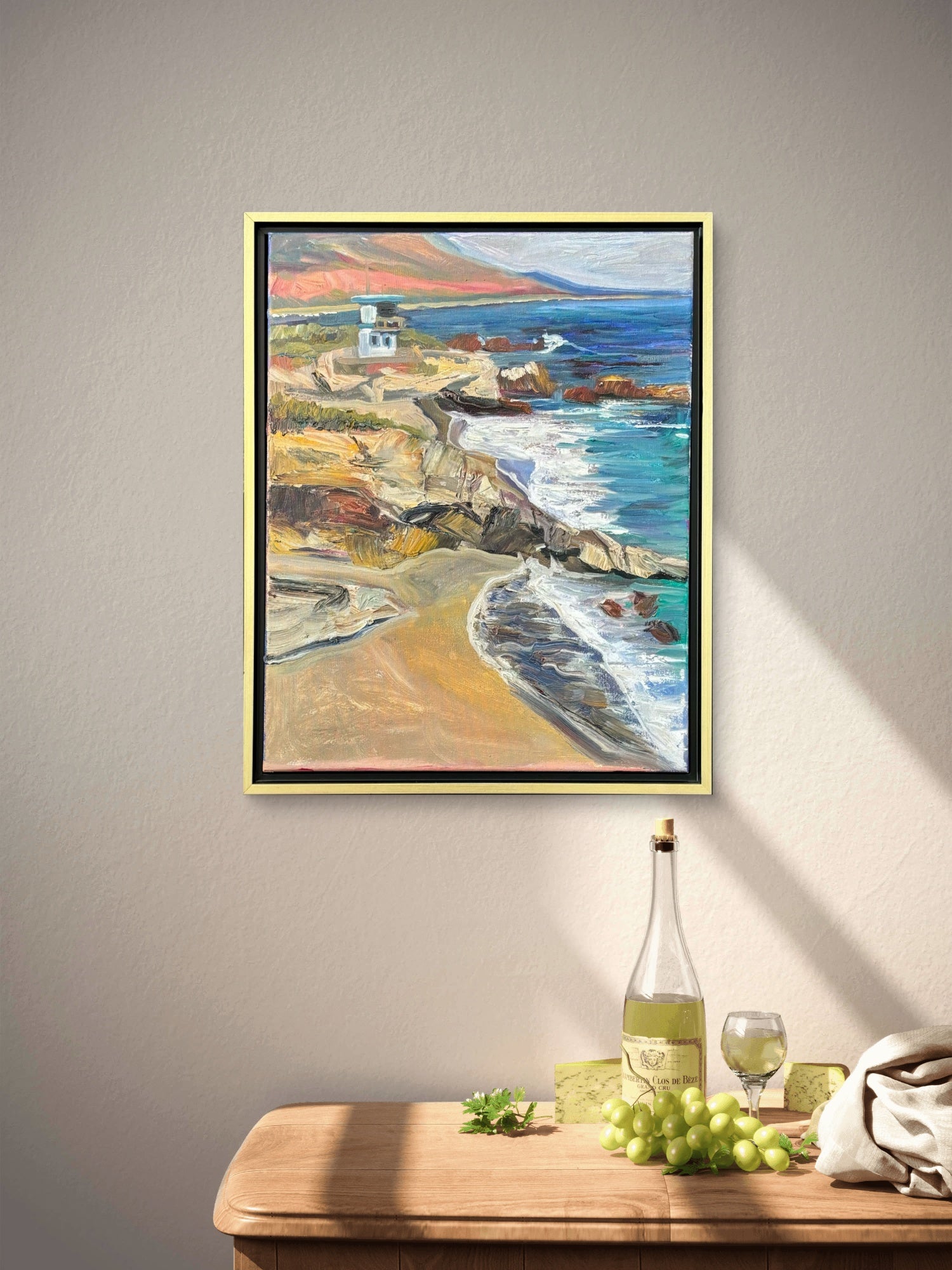 "Bluffs at Leo Carillo" | Coastal California Art Collection by Jamie Wells Artist in Ventura, CA