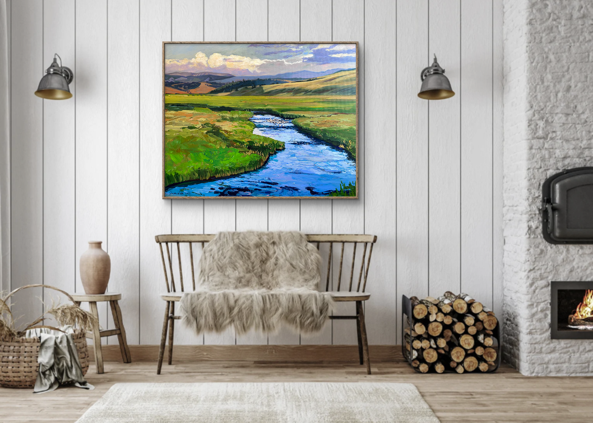 "Banks of Montana" | Montana Art Collection by Jamie Wells Artist in Ventura, CA