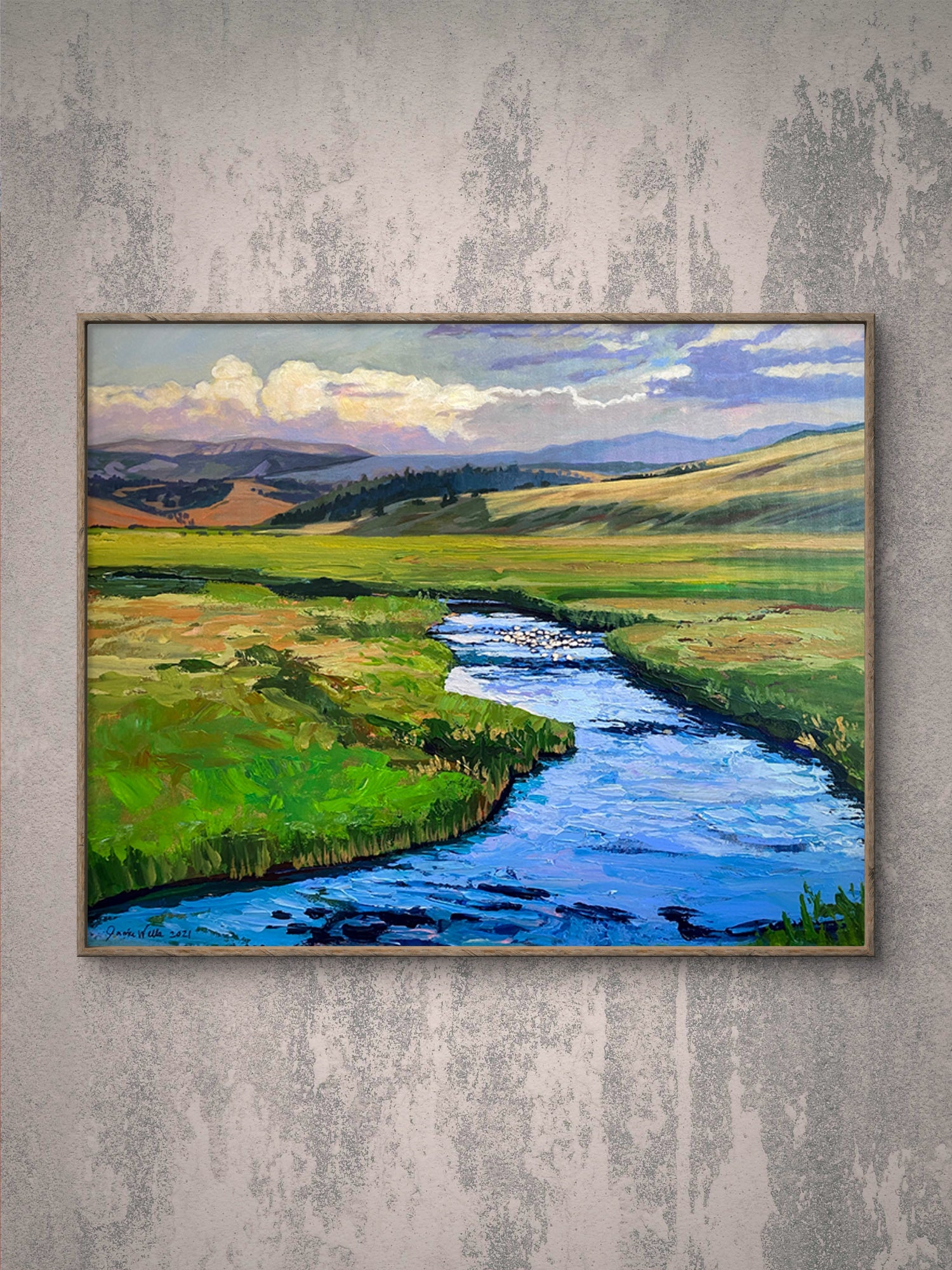 "Banks of Montana" | Montana Art Collection by Jamie Wells Artist in Ventura, CA