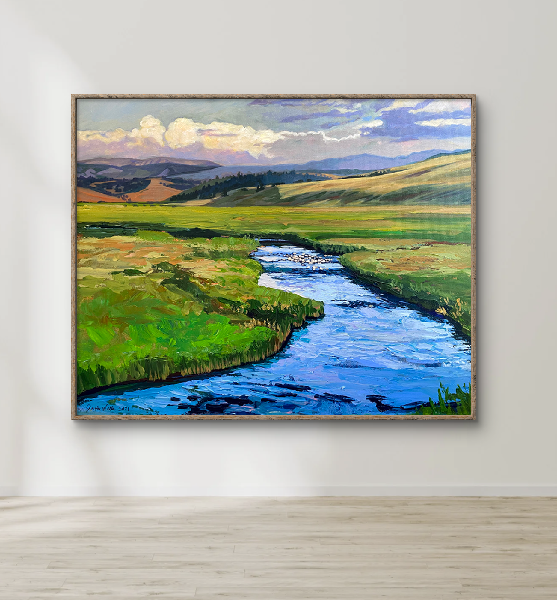 "Banks of Montana" | Montana Art Collection by Jamie Wells Artist in Ventura, CA