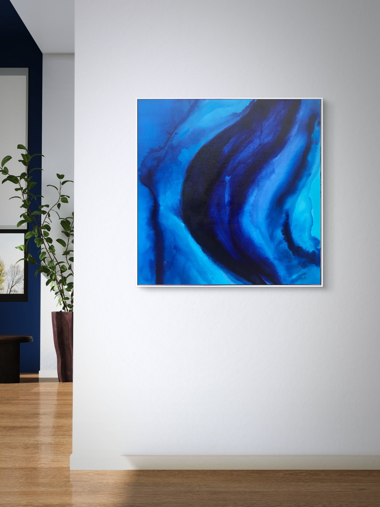 "Pacific Blue Hue" | Abstract Art Collection by Jamie Wells Artist in Ventura, CA