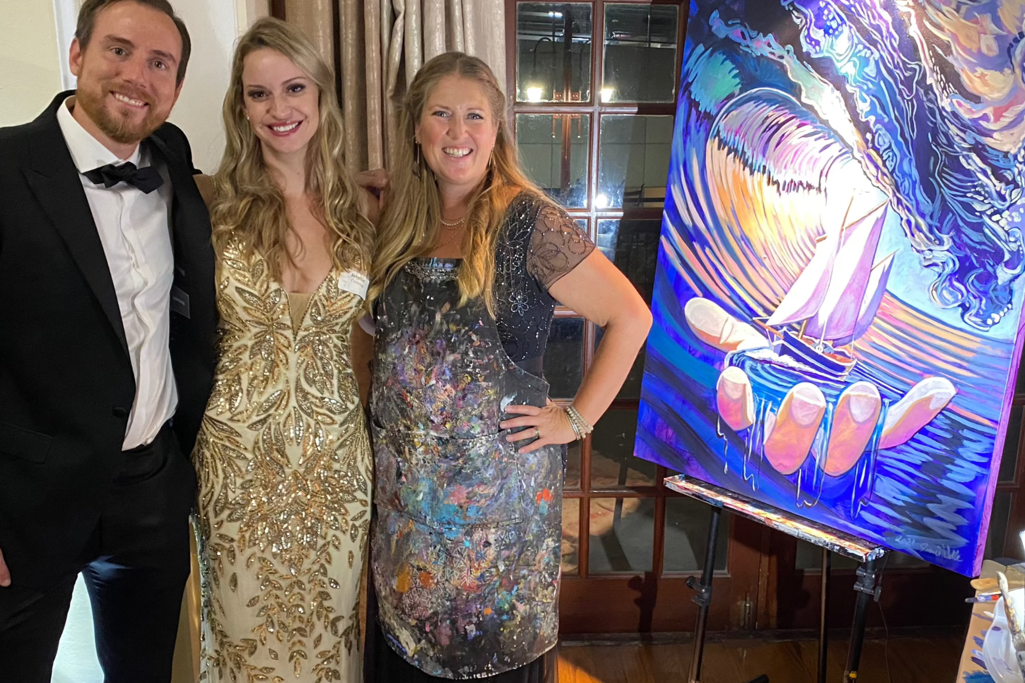 Jamie Wells Live Art Painting Experience for Non-Profit Organizations to Fundraise