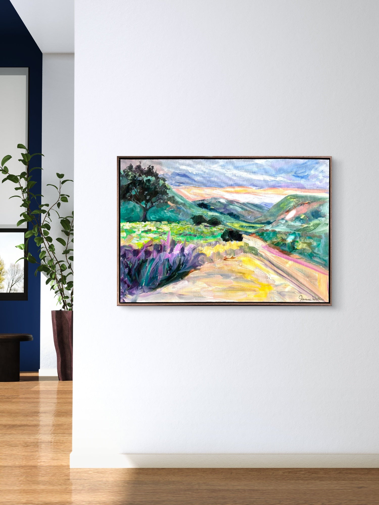 "Harmon Canyon at Sundown" | California Canyons Art Collection by Jamie Wells Artist in Ventura, CA