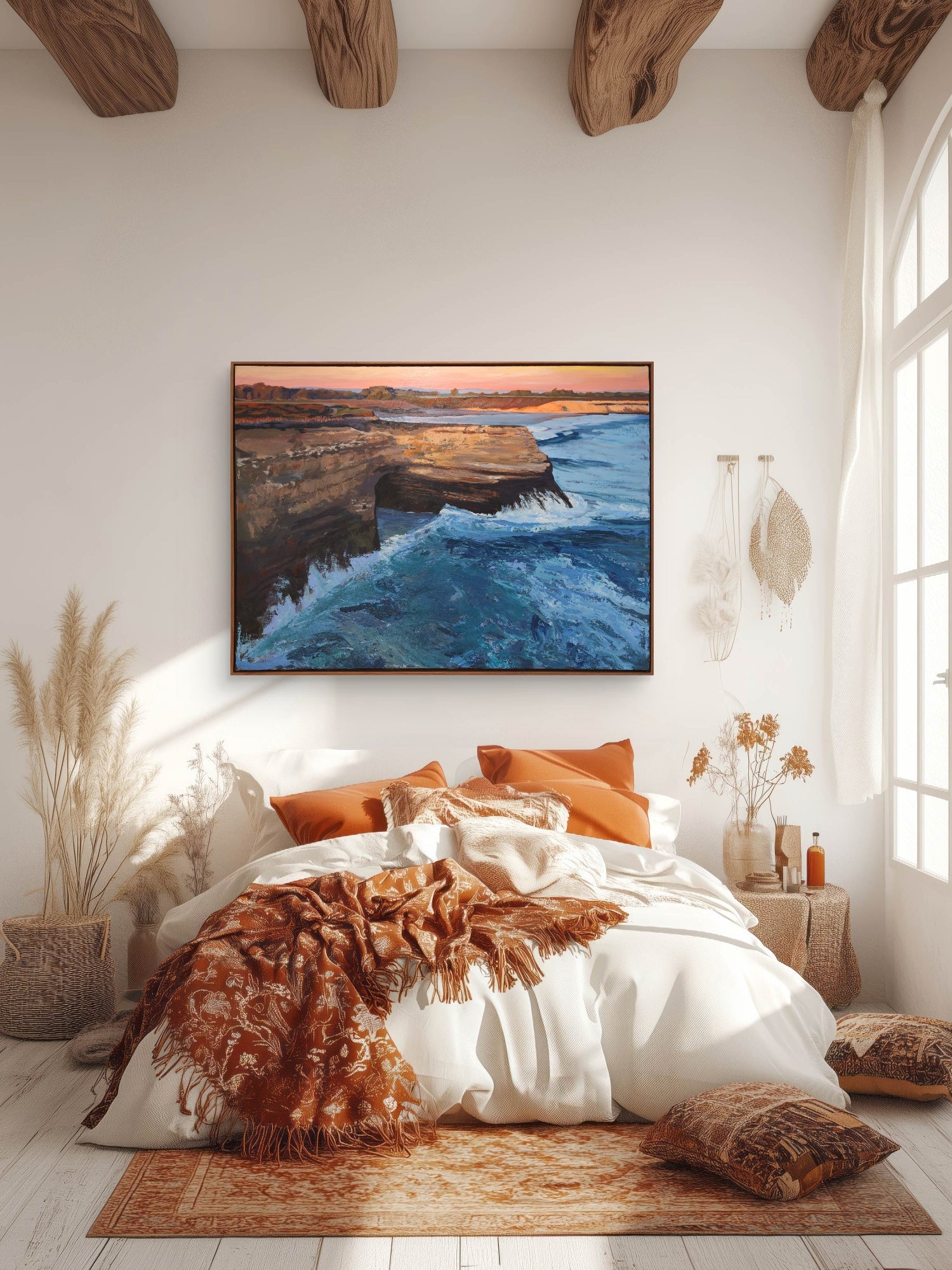 "Santa Cruz Cliffs" | Coastal California Art Collection by Jamie Wells Artist in Ventura, CA