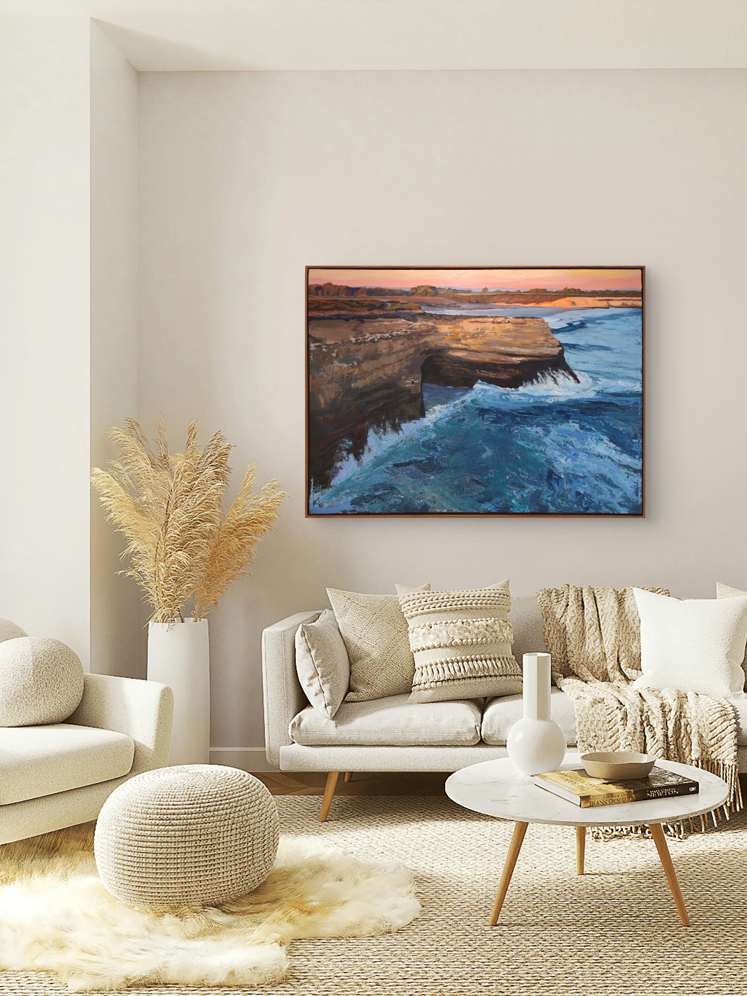 "Santa Cruz Cliffs" | Coastal California Art Collection by Jamie Wells Artist in Ventura, CA