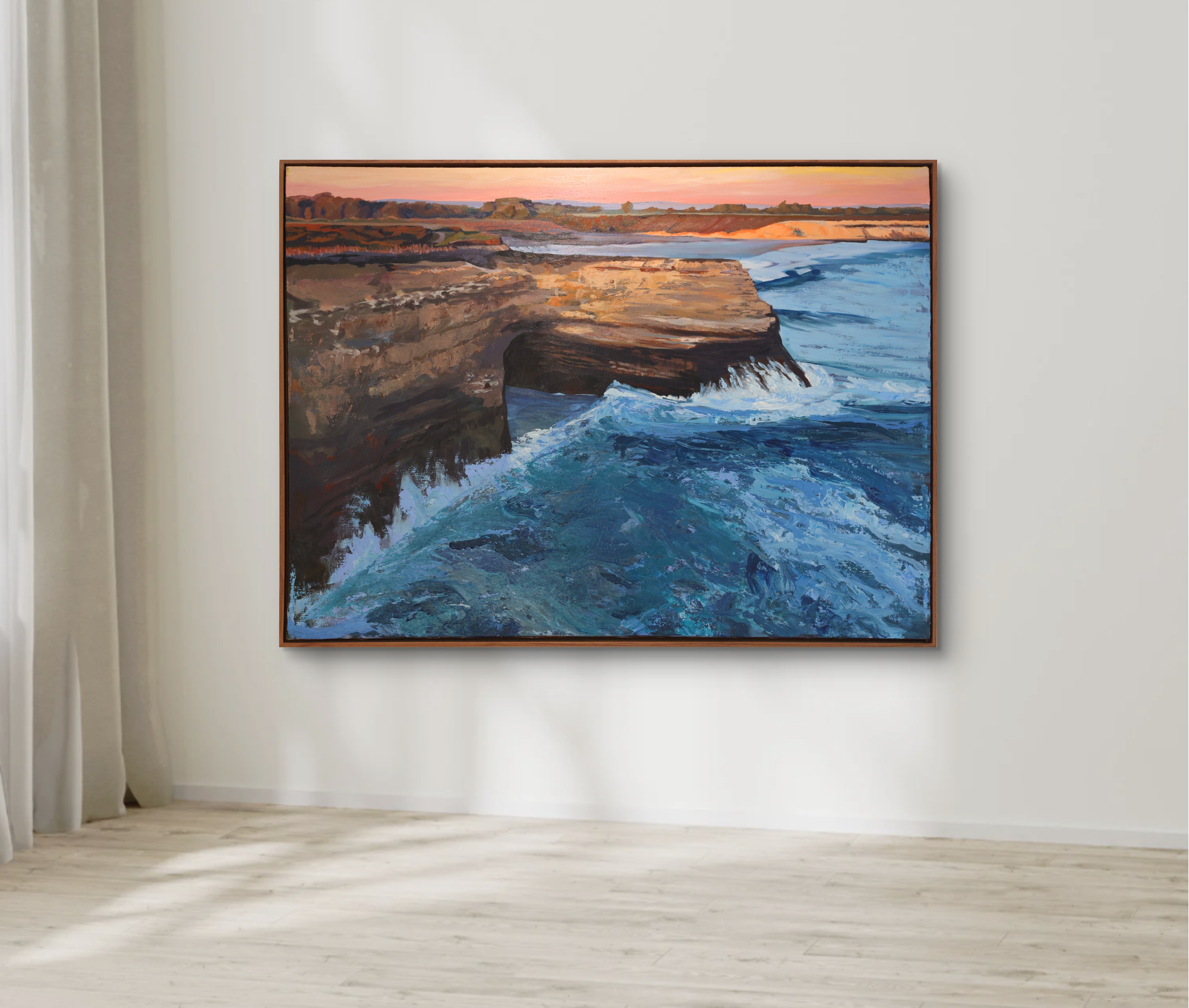 "Santa Cruz Cliffs" | Coastal California Art Collection by Jamie Wells Artist in Ventura, CA