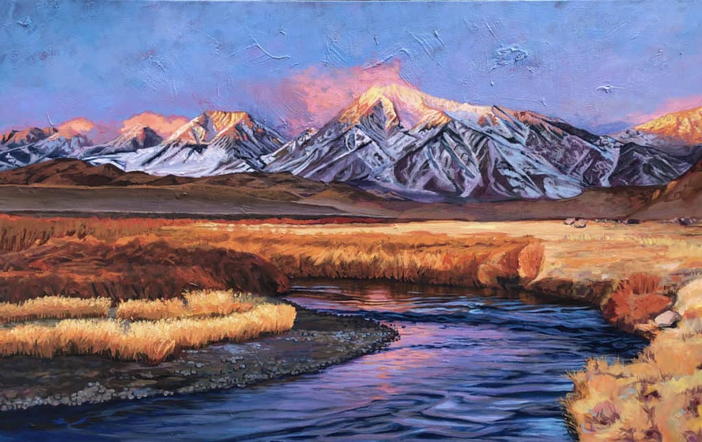 Sunset on the Owens River by Jamie Wells Art